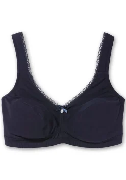 BH ohne Bügel mit dekorativer Spitzenkante