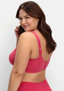 BH ohne Bügel, mit seitlichem Spitzenbesatz