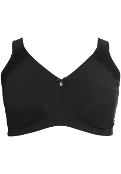 BH ohne Bügel, mit seitlichem Spitzenbesatz