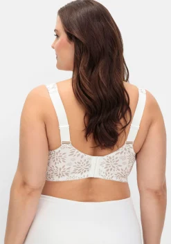 BH ohne Bügel mit Spitzenbesatz und Mesh-Innenfutter