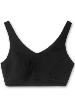 BH ohne Bügel mit transparenten Mesh-Einsätzen