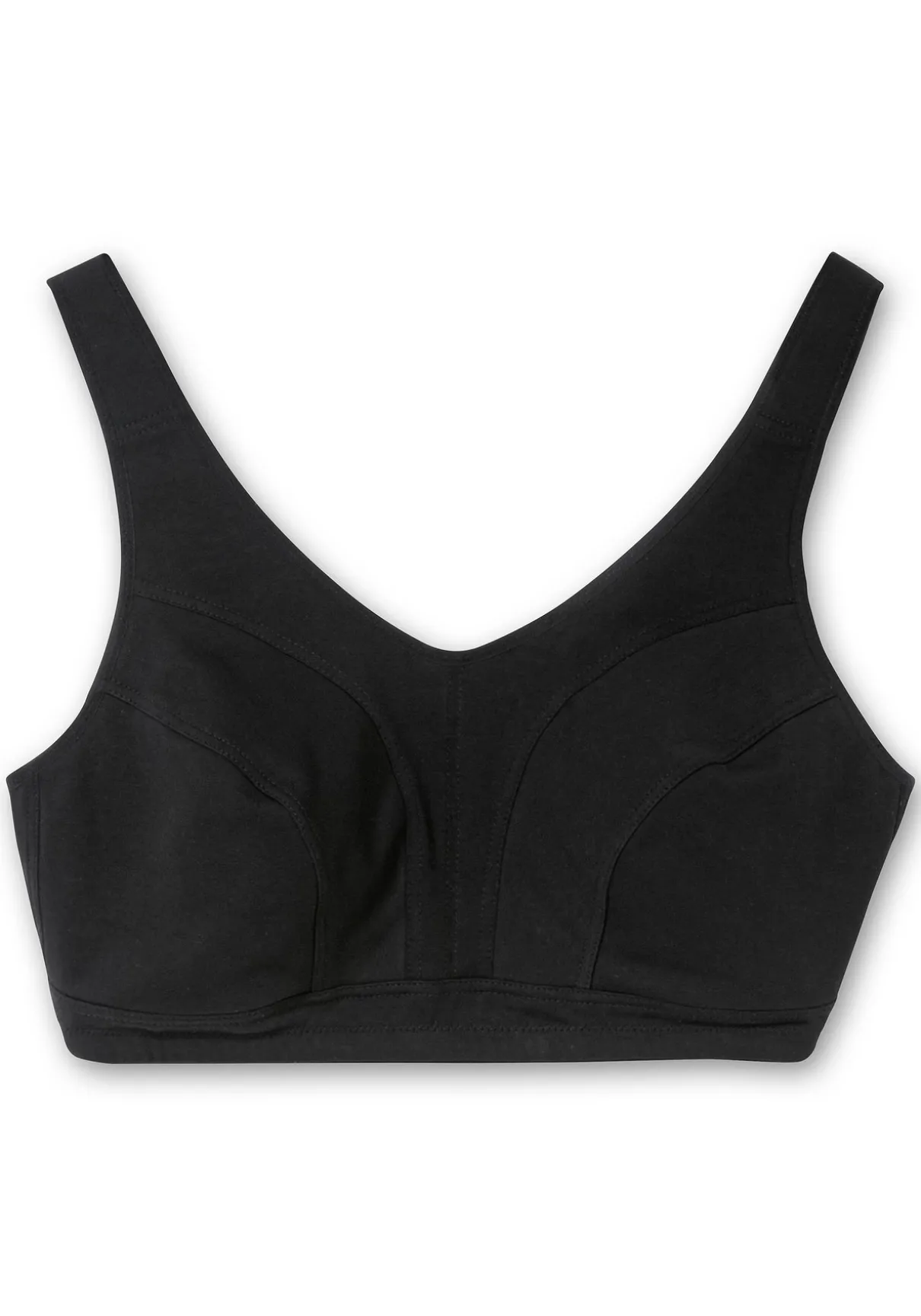 BH ohne Bügel mit transparenten Mesh-Einsätzen