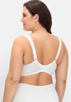 BH ohne Bügel mit transparenten Mesh-Einsätzen