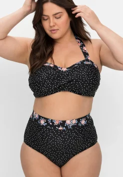 Bikinioberteil in Wickeloptik, mit Neckholder-Träger