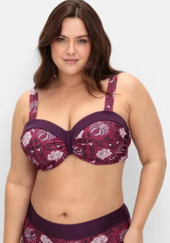 Bikini-Oberteil mit wattierten Cups und Bügeln