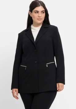Blazer mit Reißverschluss-Taschen