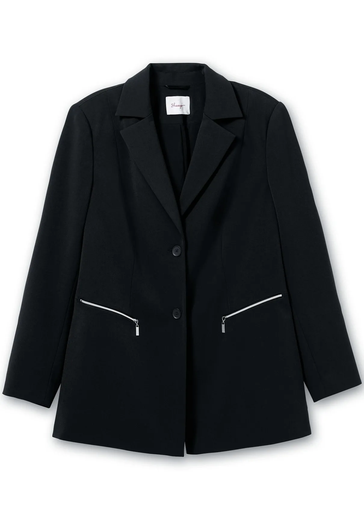 Blazer mit Reißverschluss-Taschen