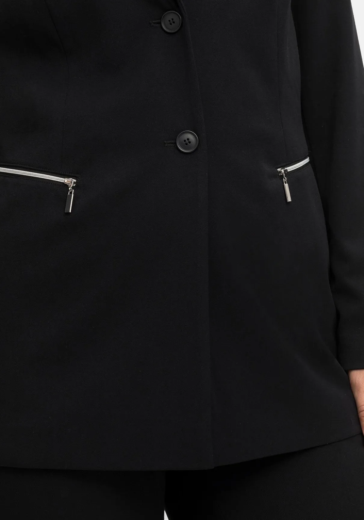 Blazer mit Reißverschluss-Taschen