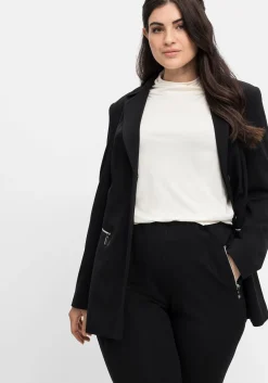 Blazer mit Reißverschluss-Taschen