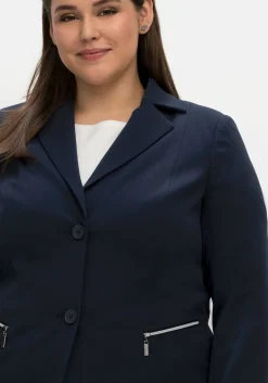 Blazer mit Reißverschluss-Taschen