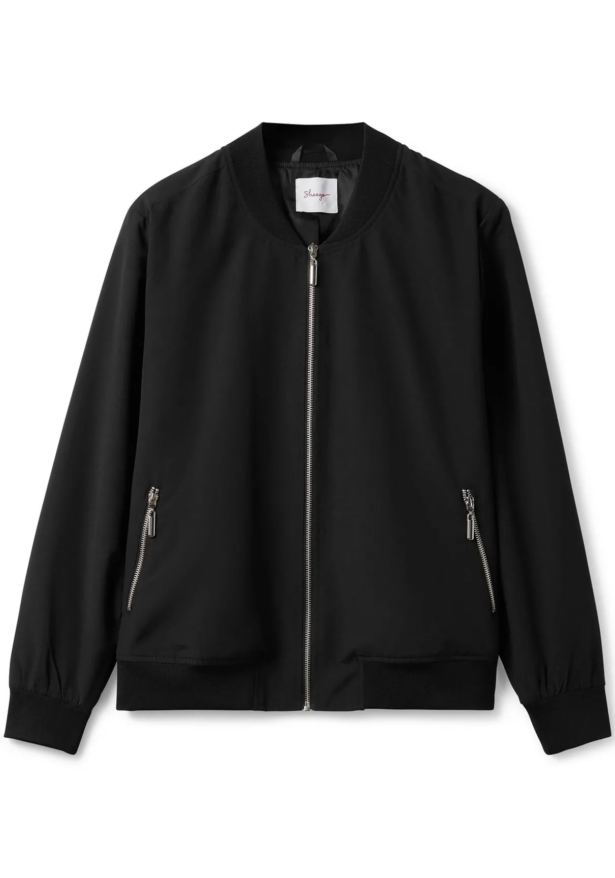 Blouson mit Rippbündchen und Reißverschluss