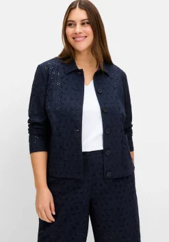 Blusenjacke aus Lochspitze
