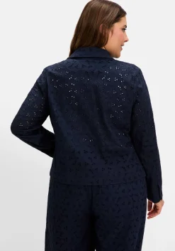 Blusenjacke aus Lochspitze