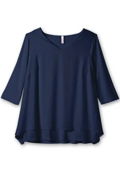 Blusenshirt mit Chiffon, doppellagig