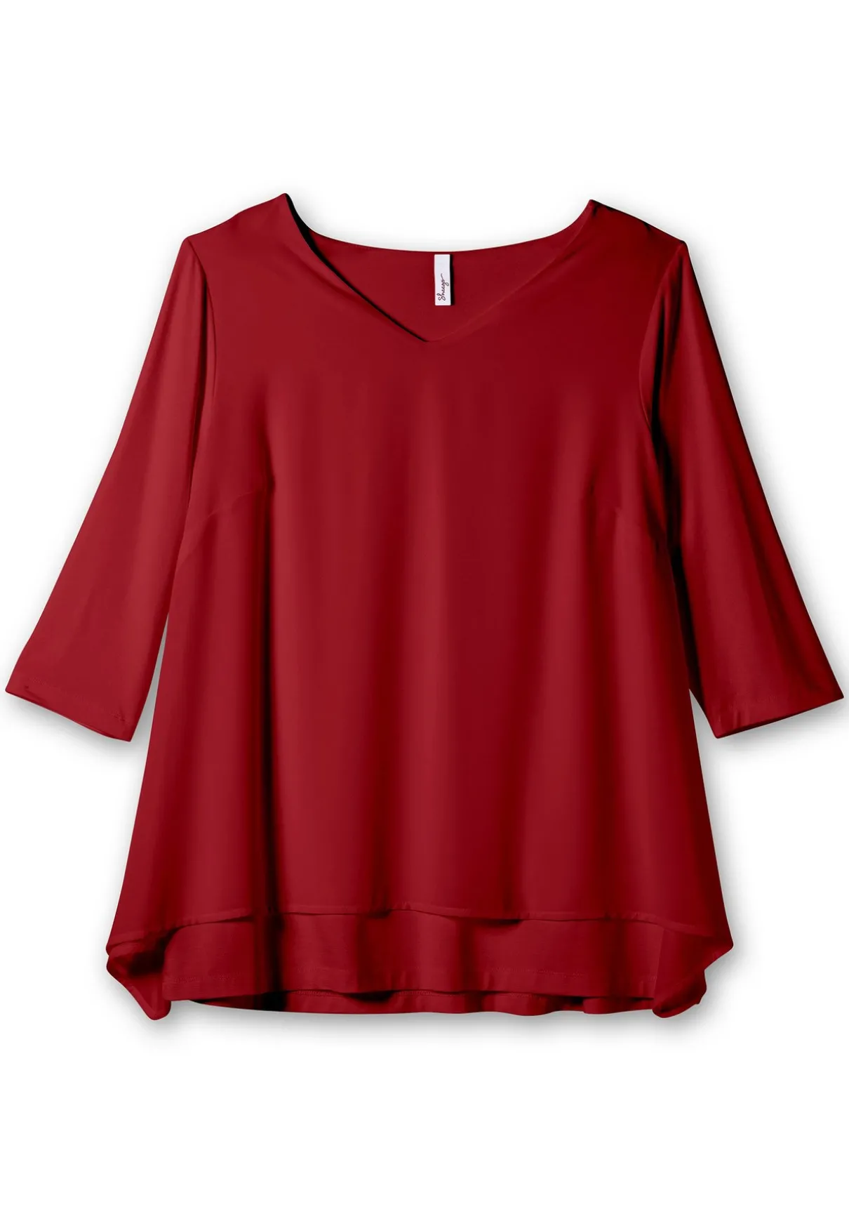 Blusenshirt mit Chiffon, doppellagig