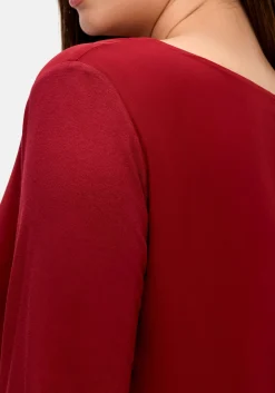 Blusenshirt mit Chiffon, doppellagig