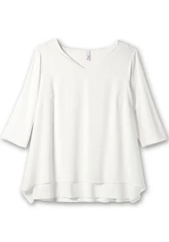 Blusenshirt mit Chiffon, doppellagig