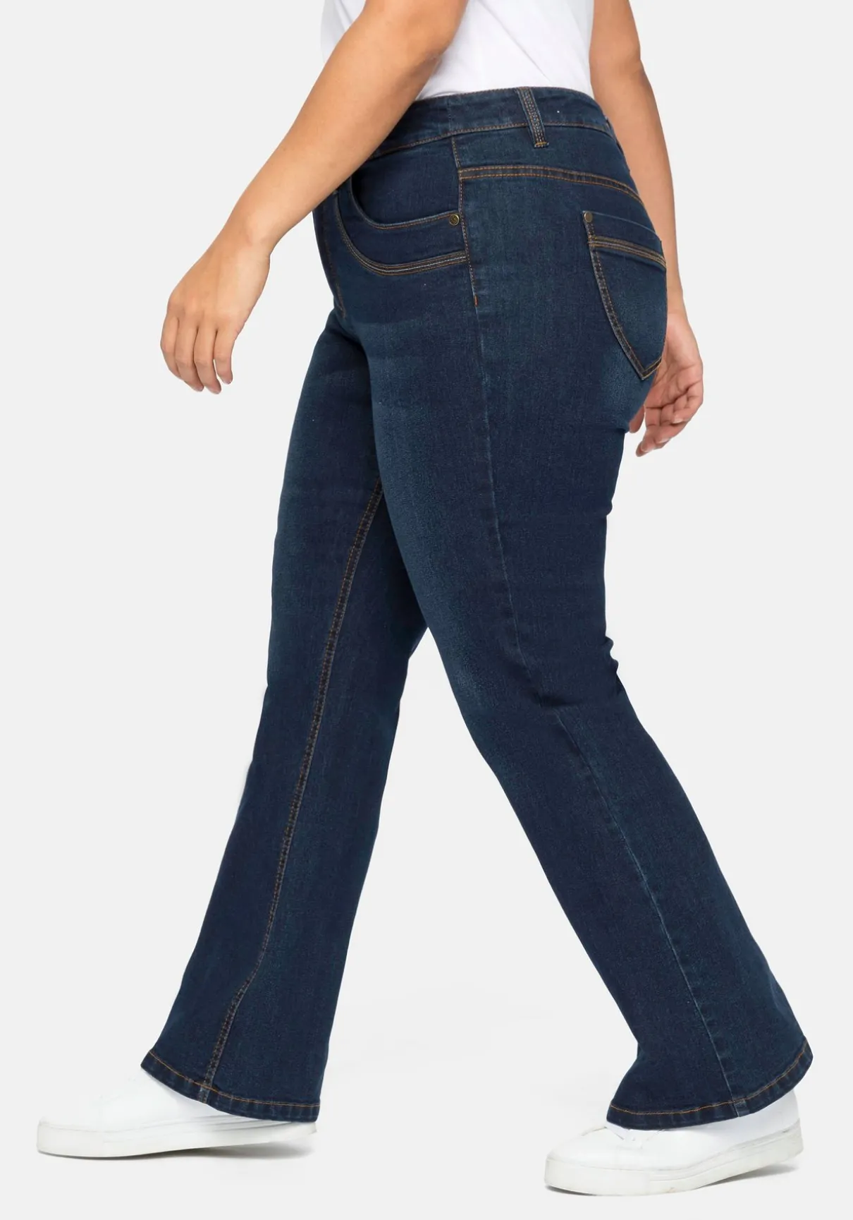 Bootcut Jeans mit innen regulierbarer Bundweite