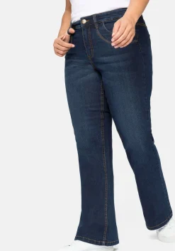 Bootcut Jeans mit innen regulierbarer Bundweite