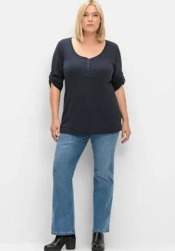 Bootcut Stretch-Jeans mit Bodyforming-Effekt