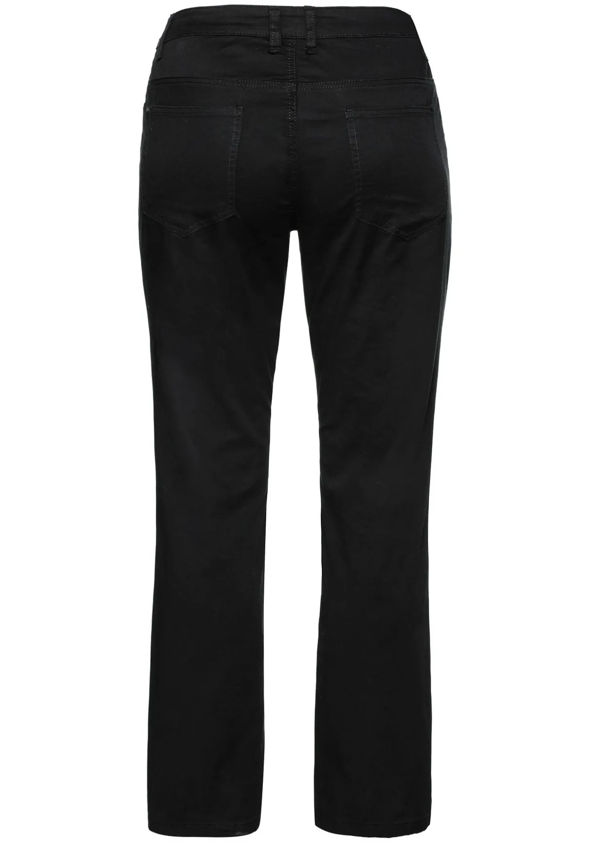 Bootcut-Hose aus elastischem Baumwoll-Twill