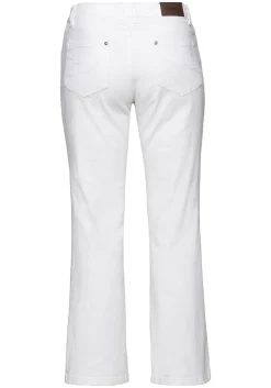 Bootcut-Jeans in 5-Pocket-Form, mit Used-Effekten