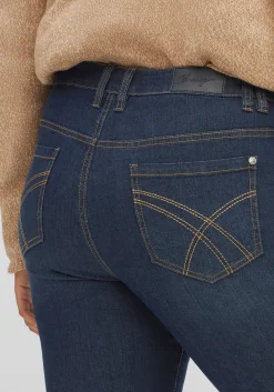 Bootcut-Jeans mit Kontrastnähten