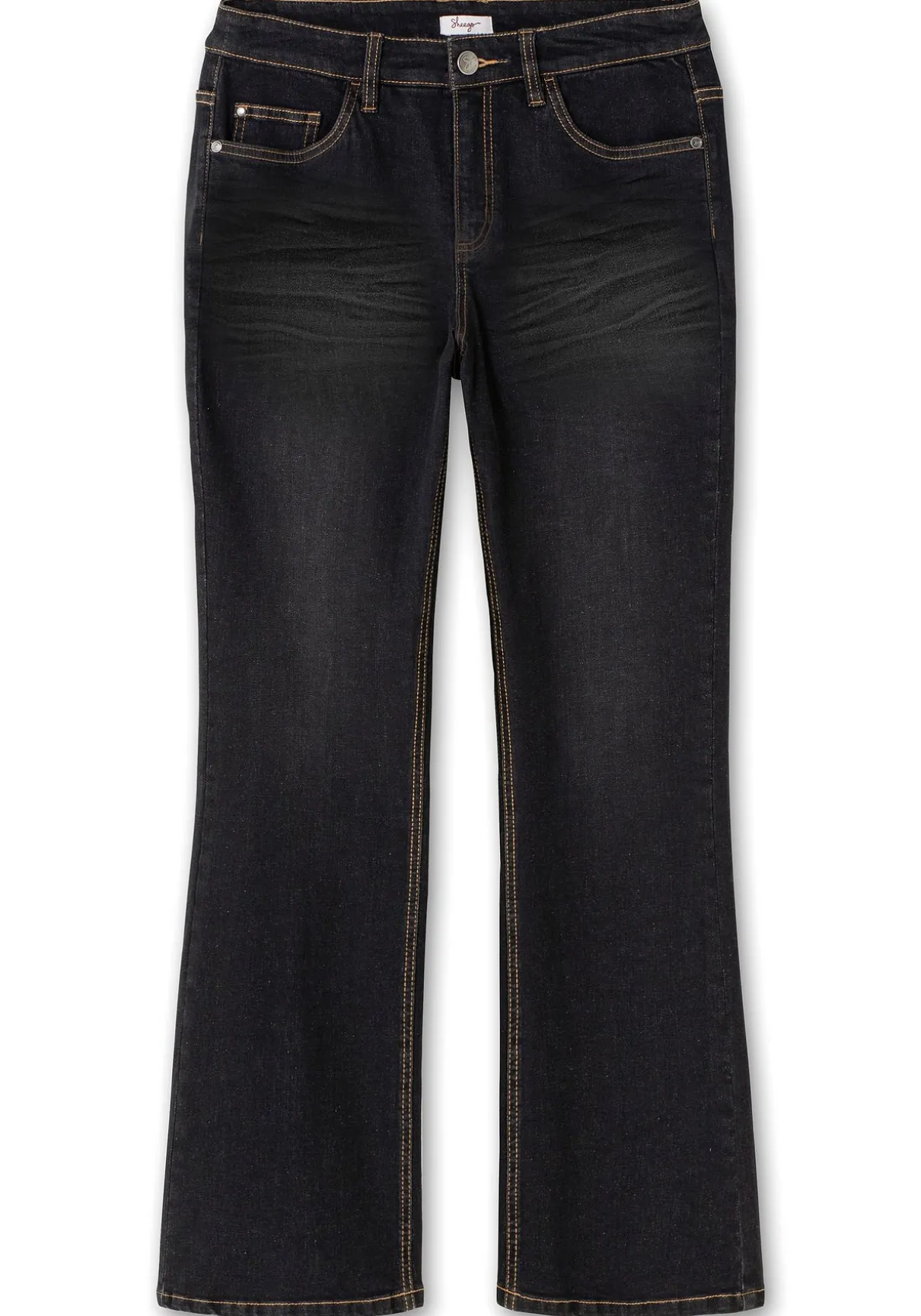 Bootcut-Jeans mit 3D-Catfaces