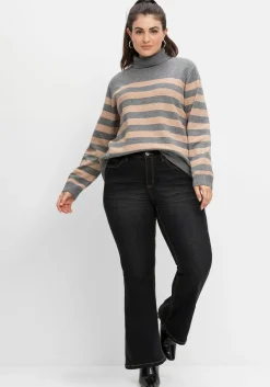 Bootcut-Jeans mit 3D-Catfaces