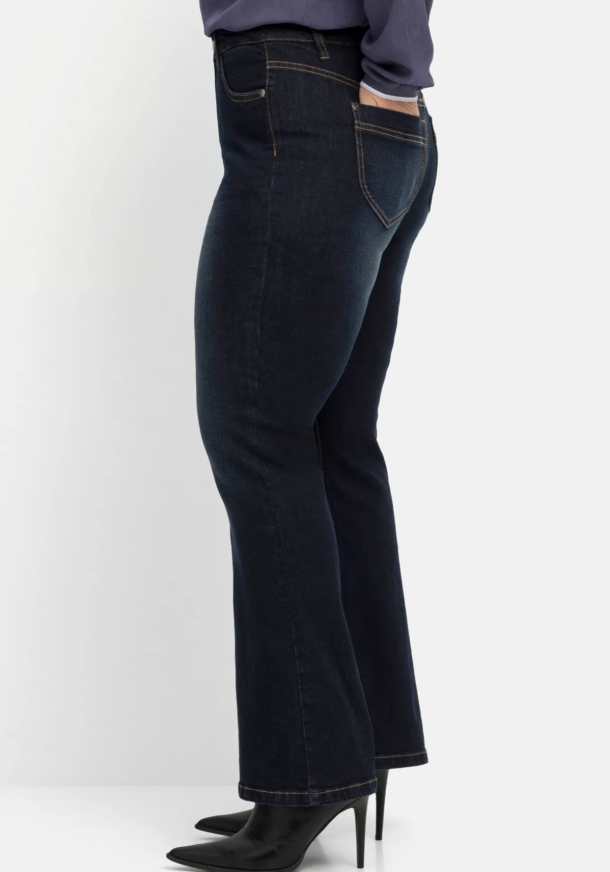 Bootcut-Jeans mit 3D-Catfaces