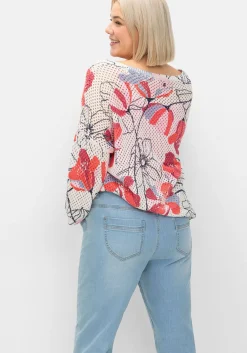 Bootcut-Jeans mit 3D-Catfaces