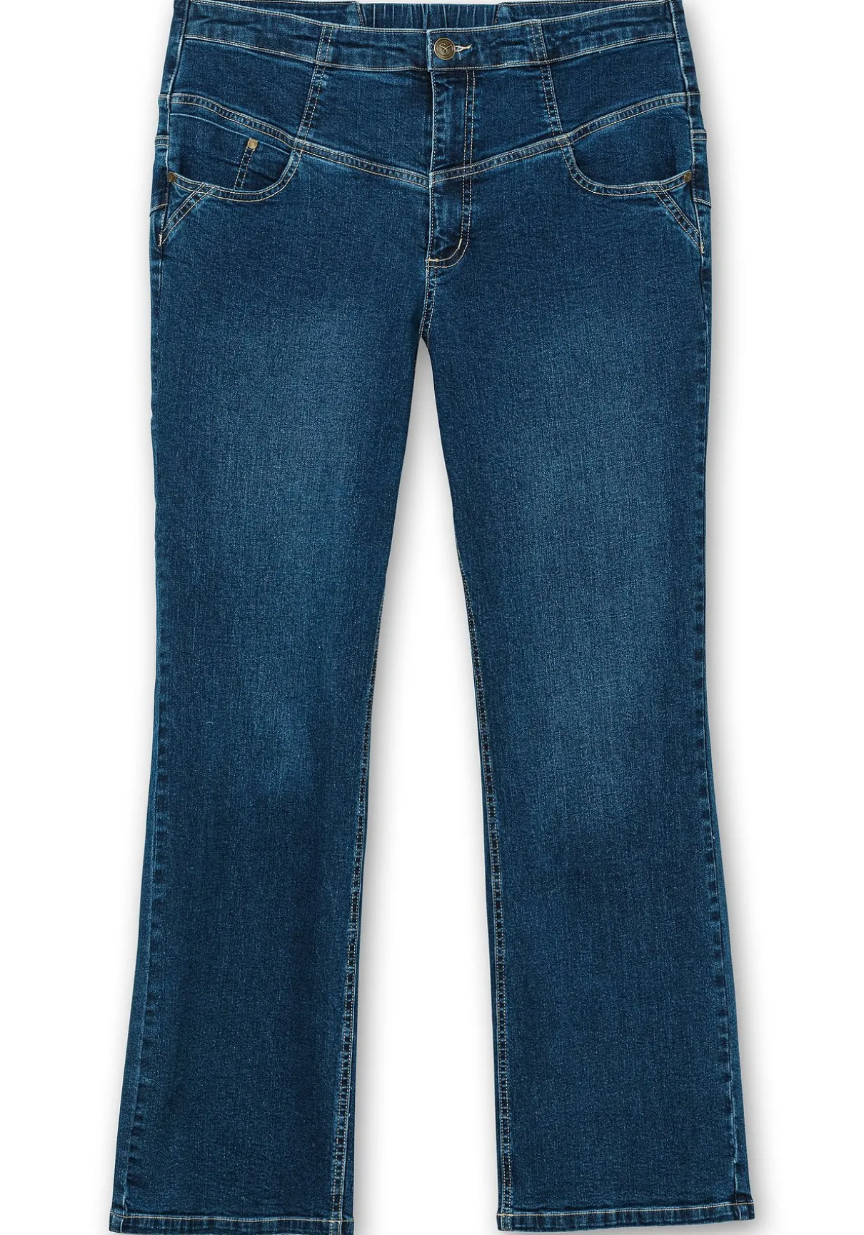 Bootcut-Jeans mit hohem Bund, im Curvy-Schnitt ANNE