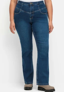 Bootcut-Jeans mit hohem Bund, im Curvy-Schnitt ANNE