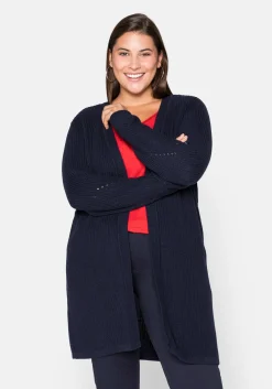 Cardigan aus Grobstrick, in offener Form