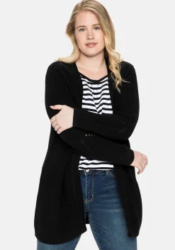 Cardigan aus Grobstrick, in offener Form