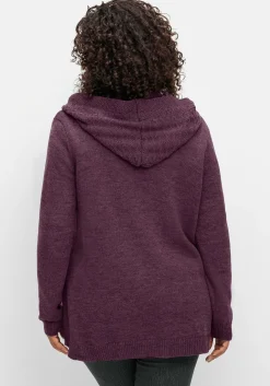 Cardigan mit Kapuze und Knopfverschluss