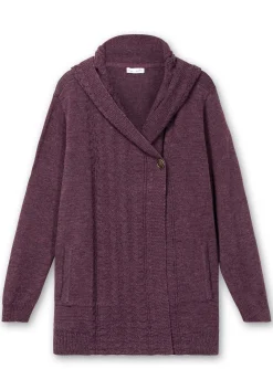 Cardigan mit Kapuze und Knopfverschluss