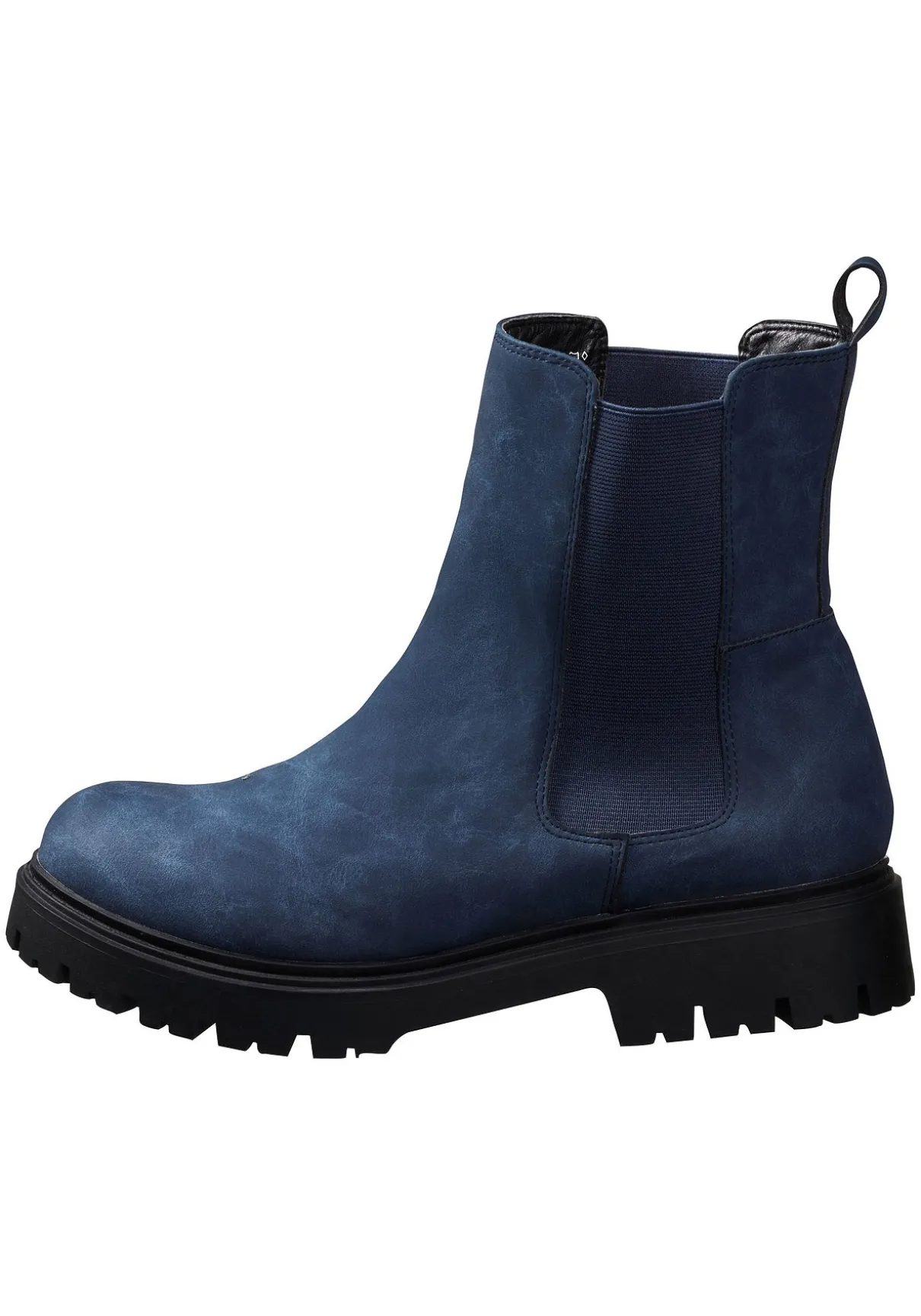 Chelsea-Boots aus Velourslederimitat
