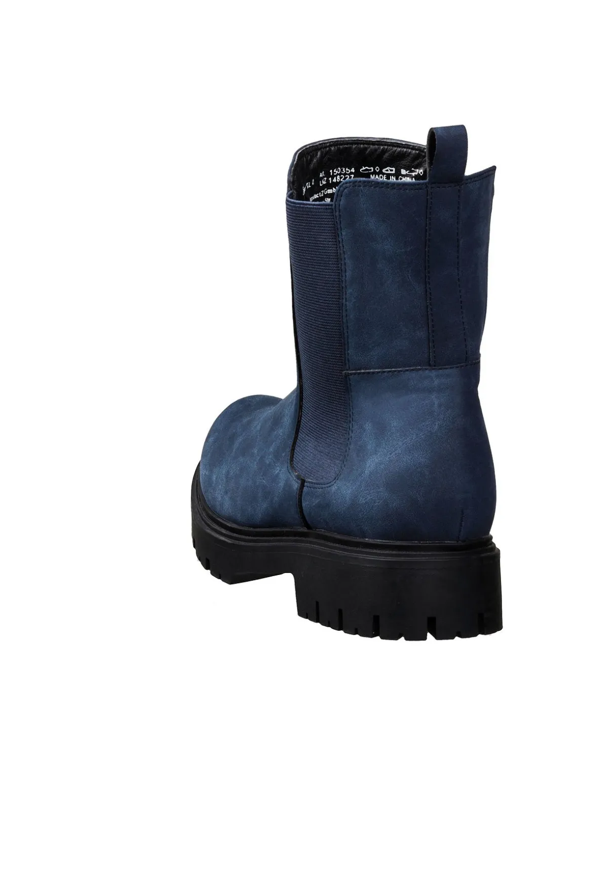 Chelsea-Boots aus Velourslederimitat