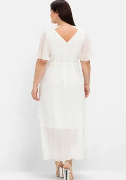 Chiffonkleid im Lagenlook, mit Unterkleid