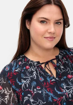 Chiffonkleid in Maxilänge, mit Alloverprint