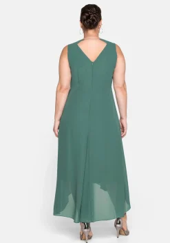 Chiffonkleid in Wickeloptik