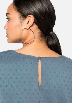 Chiffonkleid mit 3D-Effekt, mit Unterkleid