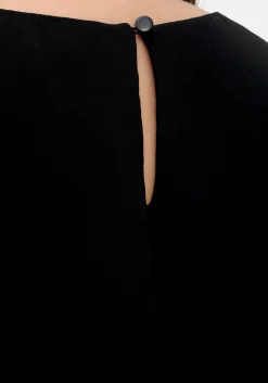 Chiffontunika in Layering-Optik, mit 3/4-Ärmeln