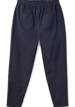 Chinohose aus Twill, mit High-Waist-Bund