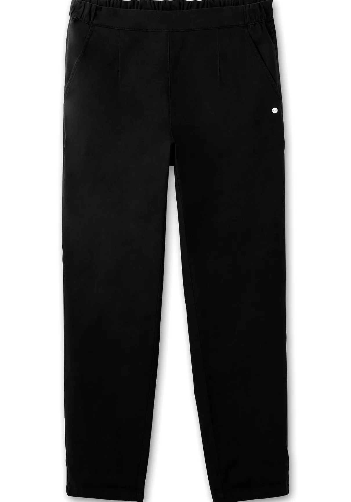 Chinohose mit Schlupfbund, aus weichem Twill