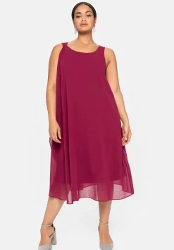 Cocktailkleid aus Chiffon, in A-Linie