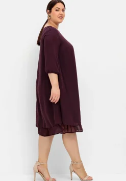 Cocktailkleid aus Chiffon, im Lagenlook