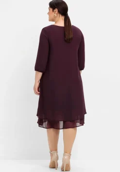 Cocktailkleid aus Chiffon, im Lagenlook