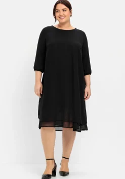 Cocktailkleid aus Chiffon, im Lagenlook